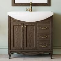 Тумба под раковину ValenHouse Эллина 85 кальяри, фурнитура бронза