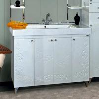 Тумба с раковиной Misty Вирджиния Бабочка 105 белая