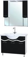 Мебель для ванной Bellezza Мари 105 белая/черная