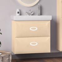 Тумба с раковиной Marka One Arrondi 60П vanilla