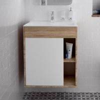 Тумба с раковиной 1MarKa Nuvo 70П подвесная, дуб сонома