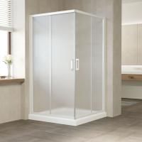 Душевой уголок Vegas Glass ZA 0120 01 10 профиль белый, стекло сатин