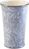 Стакан Kassatex Bedminster Scroll Flint Grey для зубной пасты