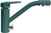 Смеситель для кухни AquaGranitEx C-6040 зеленый