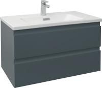 Тумба с раковиной Jacob Delafon Madeleine 80 серый матовый