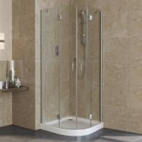 Душевой уголок Vegas Glass AFS Lux 80 07 01 профиль матовый хром, стекло прозрачное