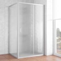 Душевой уголок Vegas Glass ZP+ZPV 110*90 07 02 профиль матовый хром, стекло шиншилла