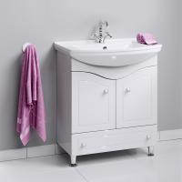 Тумба с раковиной Aqwella Franchesca 75, напольная