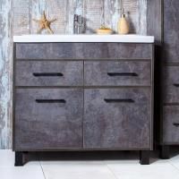 Тумба с раковиной Бриклаер Чили 90 цемент