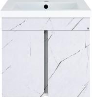 Тумба с раковиной Misty Торос 60 белый мрамор
