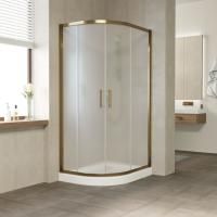 Душевой уголок Vegas Glass ZS-F TUR NOVO h1900 110*90 05 10 профиль бронза, стекло сатин