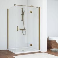 Душевой уголок Vegas Glass AFP-Fis 120*80 05 01 R профиль бронза, стекло прозрачное