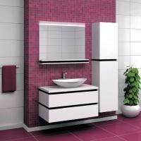 Мебель для ванной Valente Tagliare 90 белая, с подсветкой