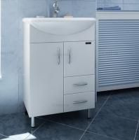 Тумба с раковиной СанТа Уют 55 2 двери, 2 ящика