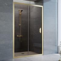 Душевая дверь в нишу Vegas Glass ZP 120 09 05 профиль золото, стекло бронза