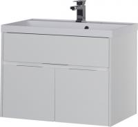 Тумба с раковиной Aquanet Латина 90 белая, подвесная