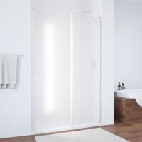 Душевая дверь в нишу Vegas Glass EP-F-1 125 01 10 R профиль белый, стекло сатин