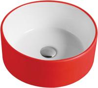 Накладная раковина Melana 805-7078АRW красная