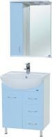 Мебель для ванной Bellezza Уют 60 3 ящика голубая