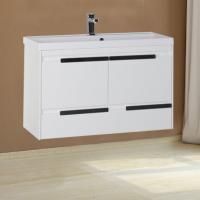 Тумба с раковиной Aquanet Тиволи 100 белая