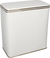 Корзина для белья Geralis FWG-M флористика, белая, золото, малая