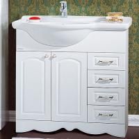 Тумба под раковину Бриклаер Анна 90/2 L белая