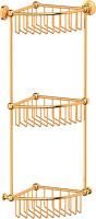 Полка 3SC Stilmar STI 209 угловая, 3-ярусная, золото