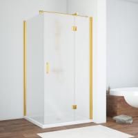 Душевой уголок Vegas Glass AFP-Fis TUR NOVO h1890 90*110 09 10 R профиль золото глянцевое, стекло сатин