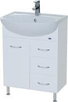 Тумба под раковину Bellezza Уют 60 3 ящика белая