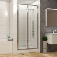 Душевая дверь в нишу Bravat Line 100x200 складная