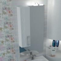 Зеркало-шкаф Triton Кристи 60 L с подсветкой, удлиненный, белый