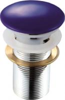 Донный клапан для раковины Melana MLN-ТB1 с отверстием под перелив, синий