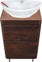 Тумба с раковиной Style Line Атлантика 60 напольная, старое дерево, бежевая светлая