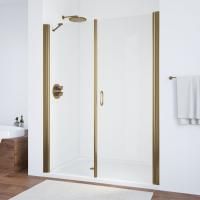 Душевая дверь в нишу Vegas Glass EP-F-2 180 05 01 R профиль бронза, стекло прозрачное