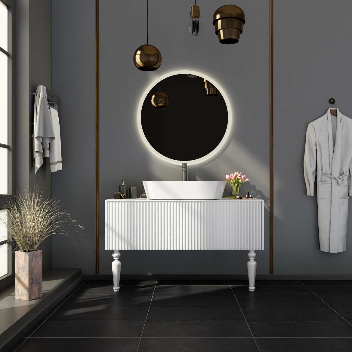 Тумба с раковиной Sanvit Арт 80