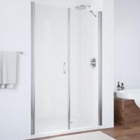 Душевая дверь в нишу Vegas Glass EP-F-2 100 08 01 L профиль глянцевый хром, стекло прозрачное