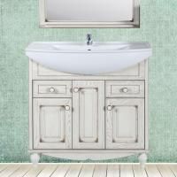 Тумба с раковиной ASB-Woodline Верона 75 бежевая