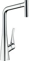 Смеситель для кухни Hansgrohe Metris M71 73801000 хром