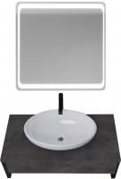 Мебель для ванной 1MarKa Grunge Loft 90 бетон темно-серый