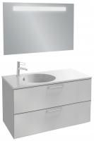 Мебель для ванной Jacob Delafon Odeon Rive Gauche 100 белая, 2 ящика, ручки хром