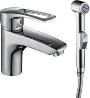 Смеситель для раковины Rossinka T T40-15 с гигиеническим душем