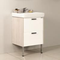 Тумба под раковину Aquaton Йорк 55 белый/ясень фабрик