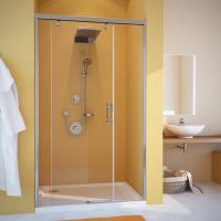 Душевая дверь в нишу GuteWetter Slide Door GK-862 левая 150 см стекло бесцветное, профиль хром