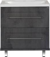 Тумба под раковину Misty Марта 80 темный бетон