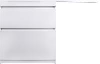 Тумба с раковиной Style Line Даллас 150 Люкс Plus напольная, белая