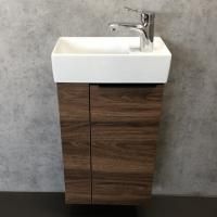 Тумба с раковиной Comforty Асти 40, дуб темно-коричневый