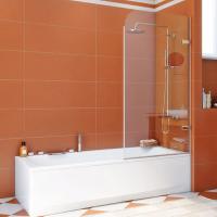 Шторка на ванну GuteWetter Trend Pearl GV-861B правая 60 см стекло бесцветное, фурнитура хром