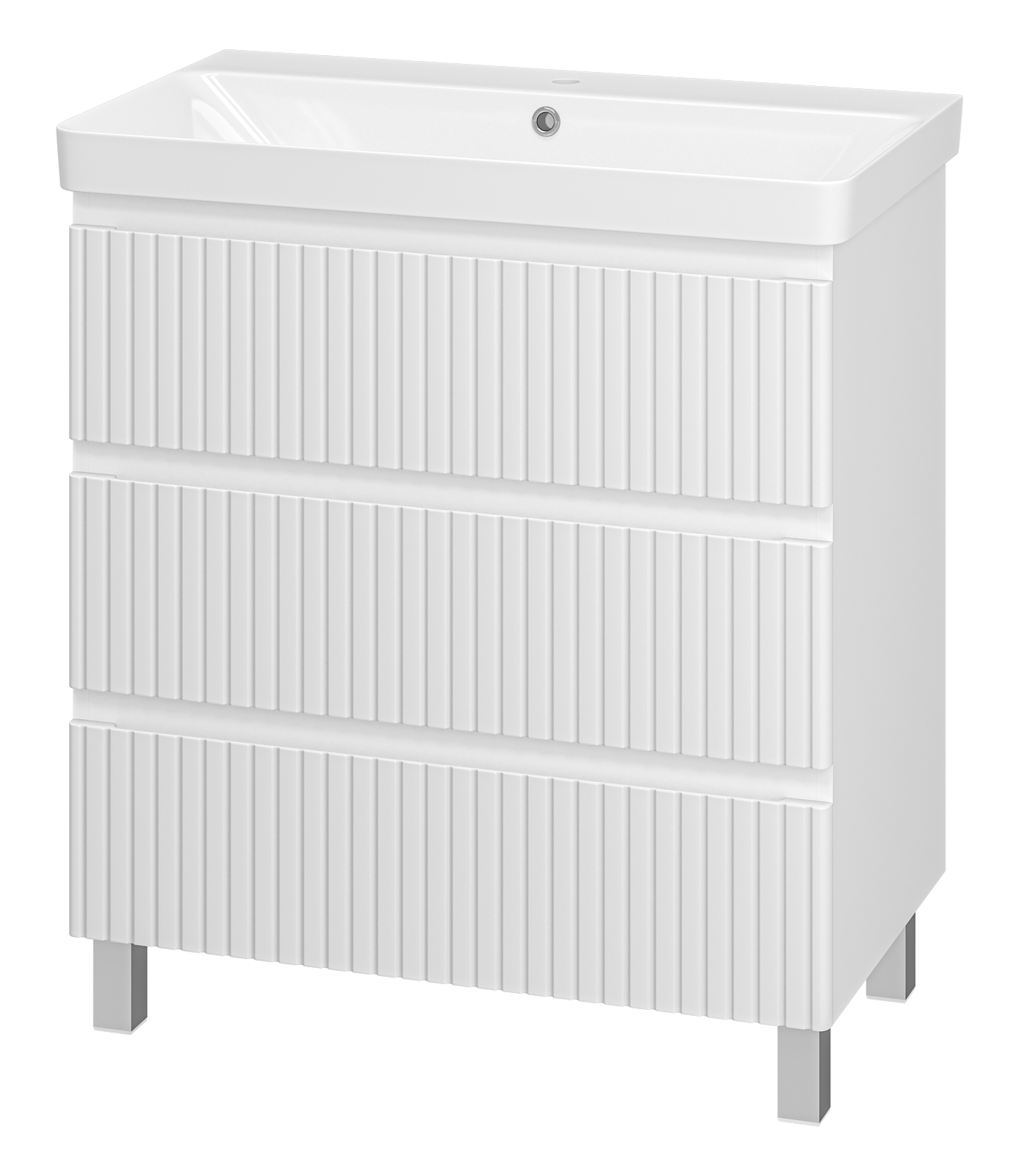 Тумба с раковиной Brevita Victory 80 белая