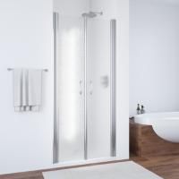 Душевая дверь в нишу Vegas Glass E2P 70 08 02 профиль глянцевый хром, стекло шиншилла