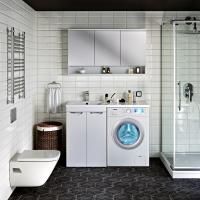 Комплект мебели под стиральную машину Runo ЛИРА 60 правое крыло